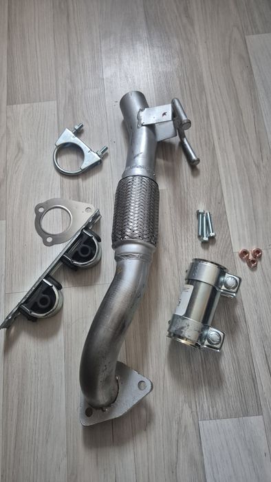 Downpipe(Rura kolektorowa) z Plecionką 1.9 TDI VAG - Kompletny Zestaw