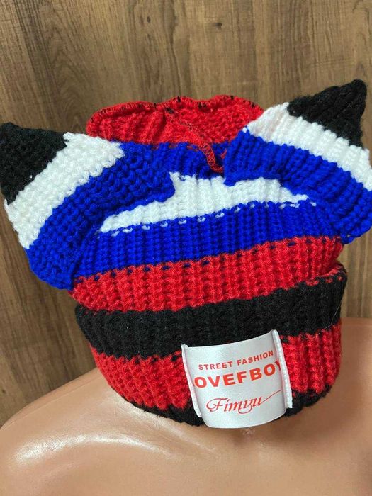 Czapka Loverboy z uszami kota, zimowa