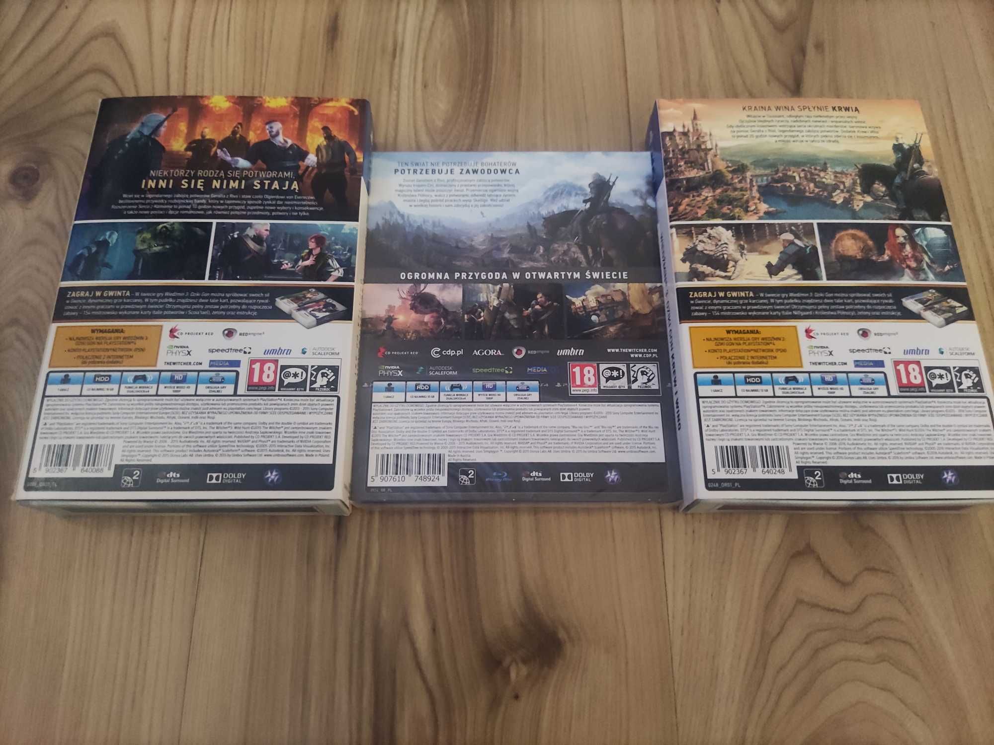 Wiedźmin 3 Dziki PS4 + karty do Gwinta Mega Zestaw