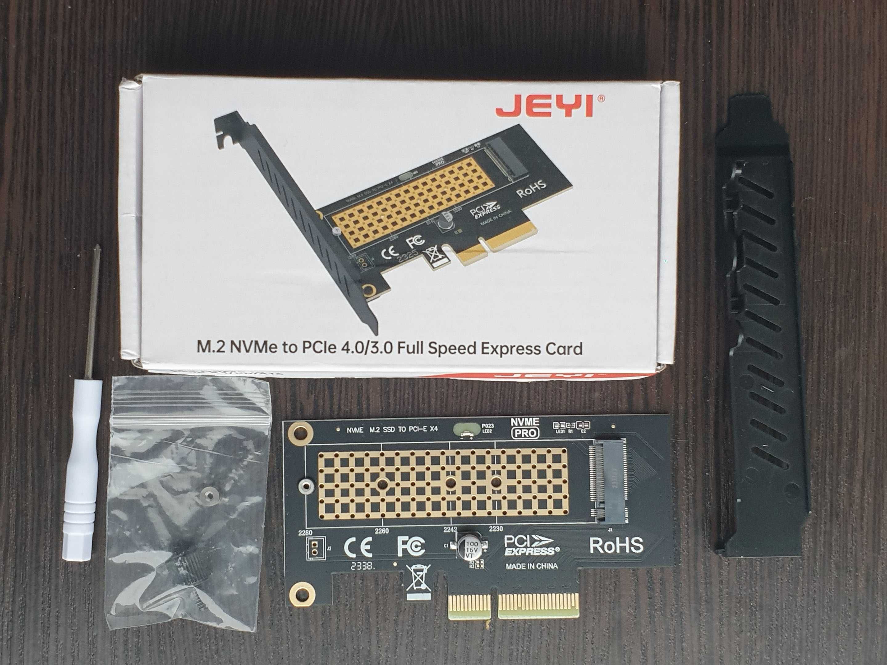Перехідник (адаптер) M.2 NVMe to PCI-E 4.0/3.0 x4