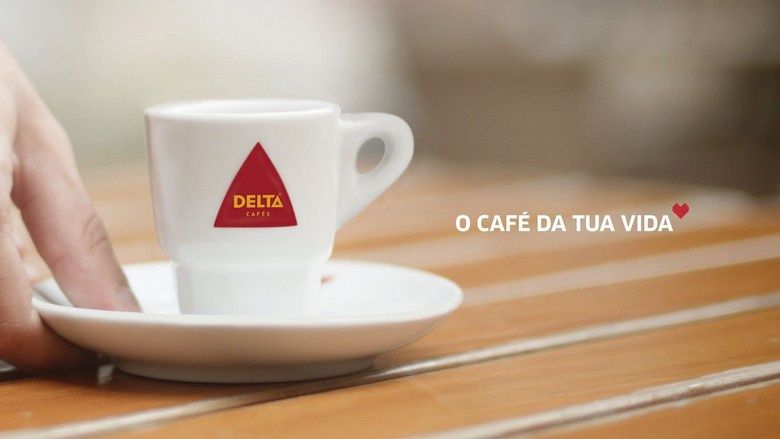 3 CHÁVENAS + PIRES • DELTA * Porcelana Logo. vermelho*