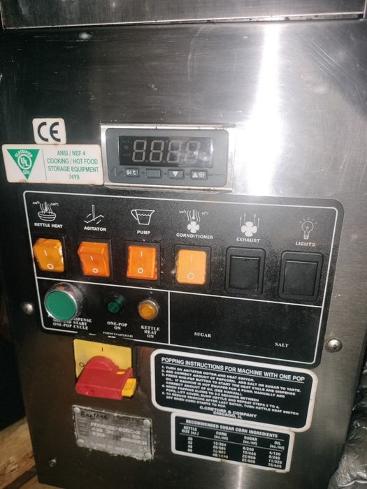 Maquina de fazer pipocas industrial