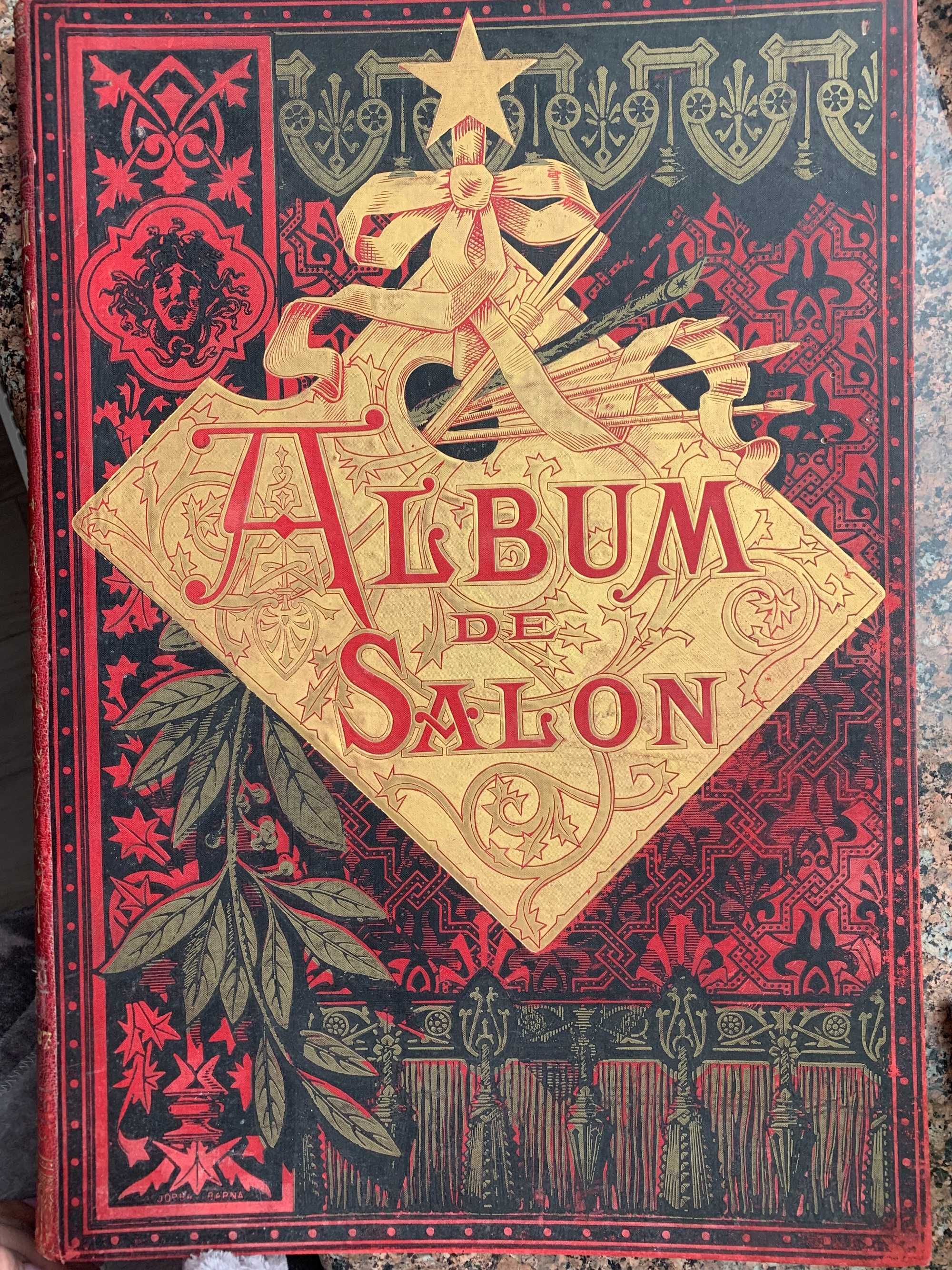 ALBOM de SALON 1886-87р.Альбом гравюр 42*30см,82стор.(41 гр. 41*58 см)