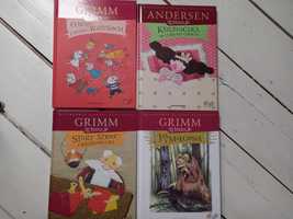 Andersen Grimm baśnie bajki 4 książki a płytami cd