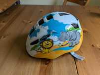 Kask rowerowy Uwex kid 2 z lwem i słoniem