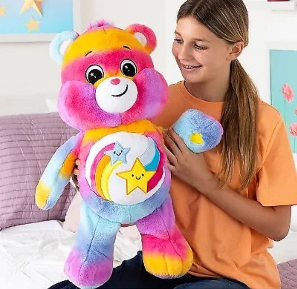 Плюшевий мʼякий ведмедик Care Bears Plush Dare to Care Bear Оригінал