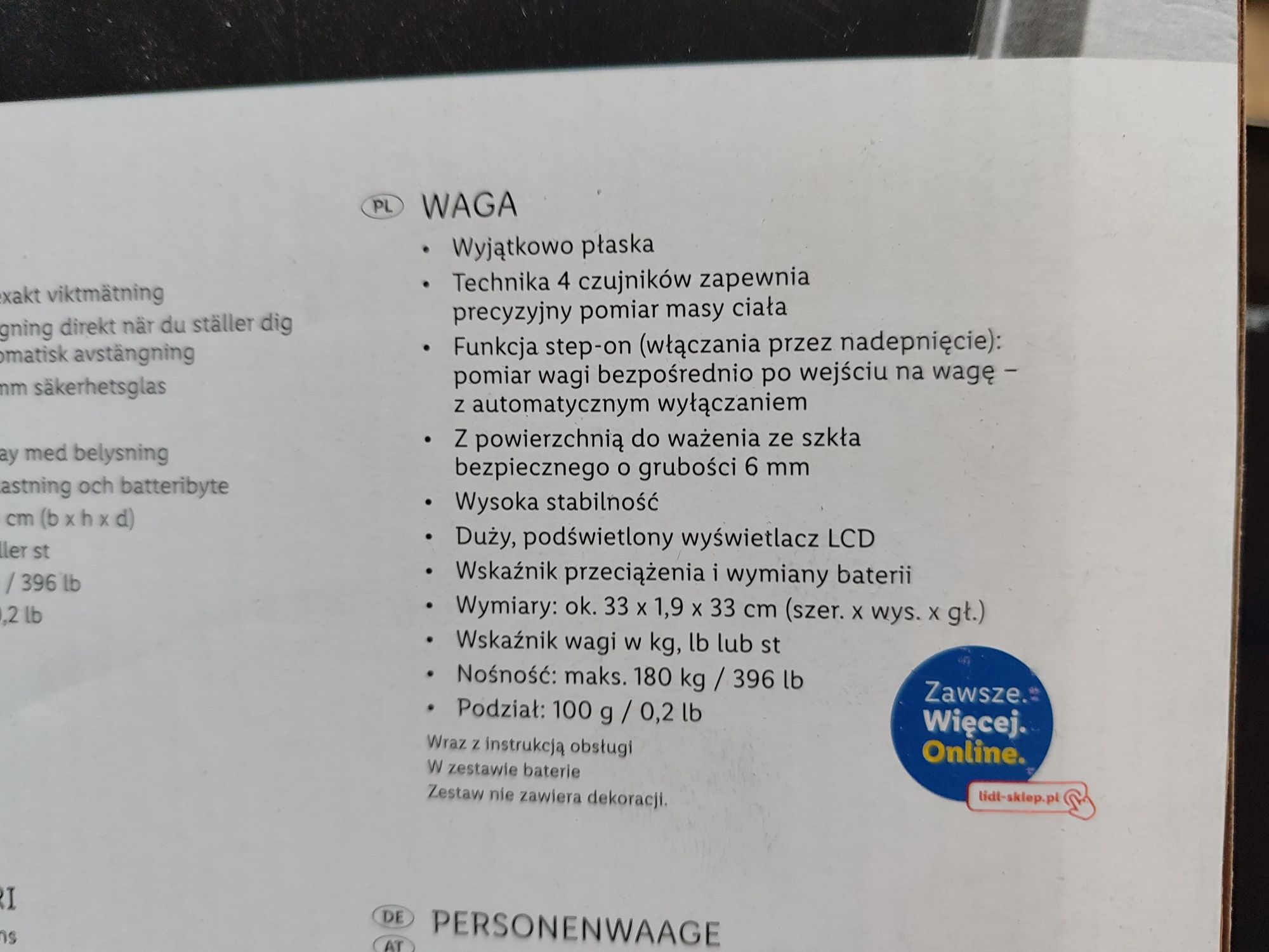 Waga łazienkowa  Silvercrest