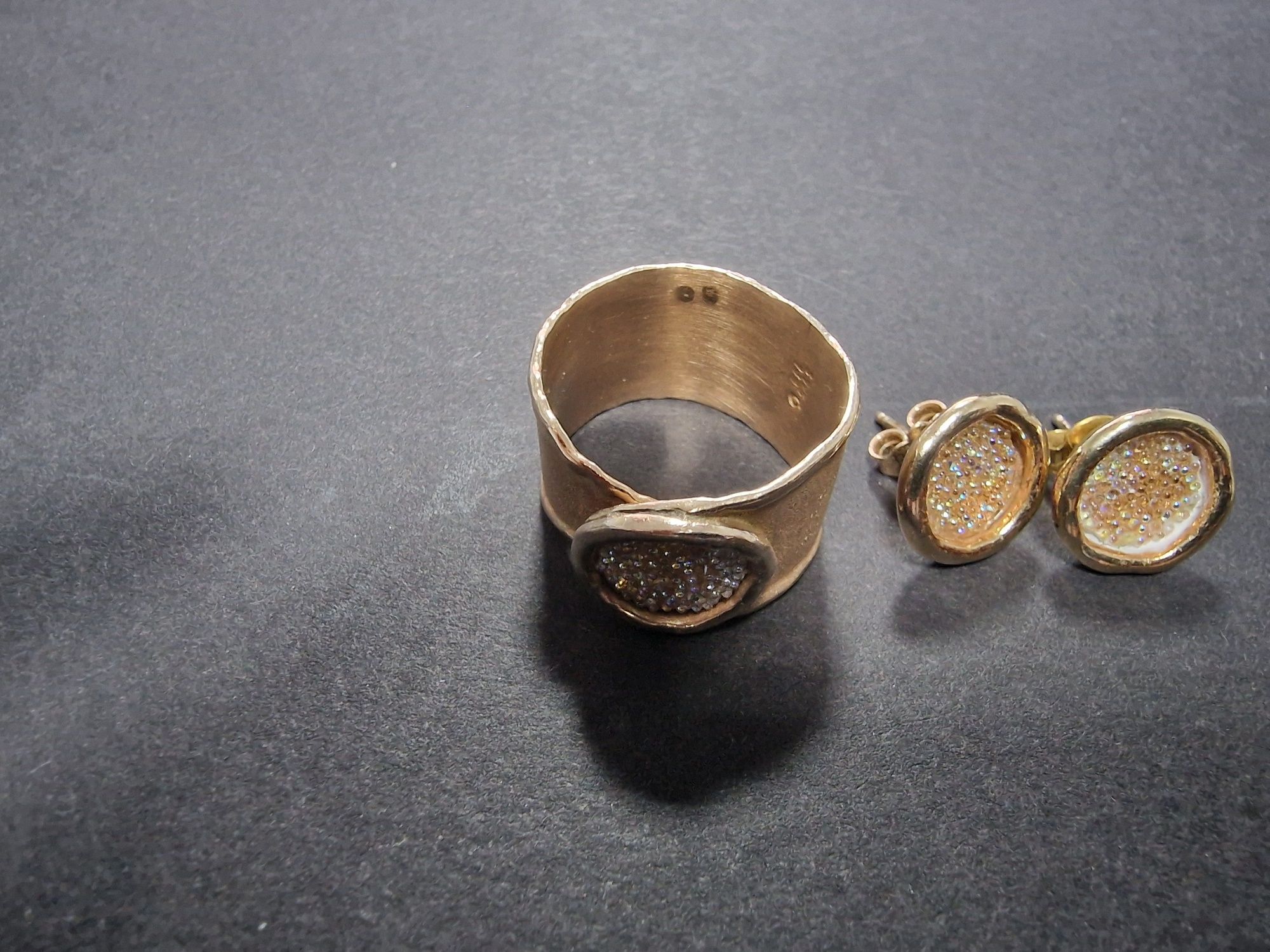 Conjunto em Prata Dourada