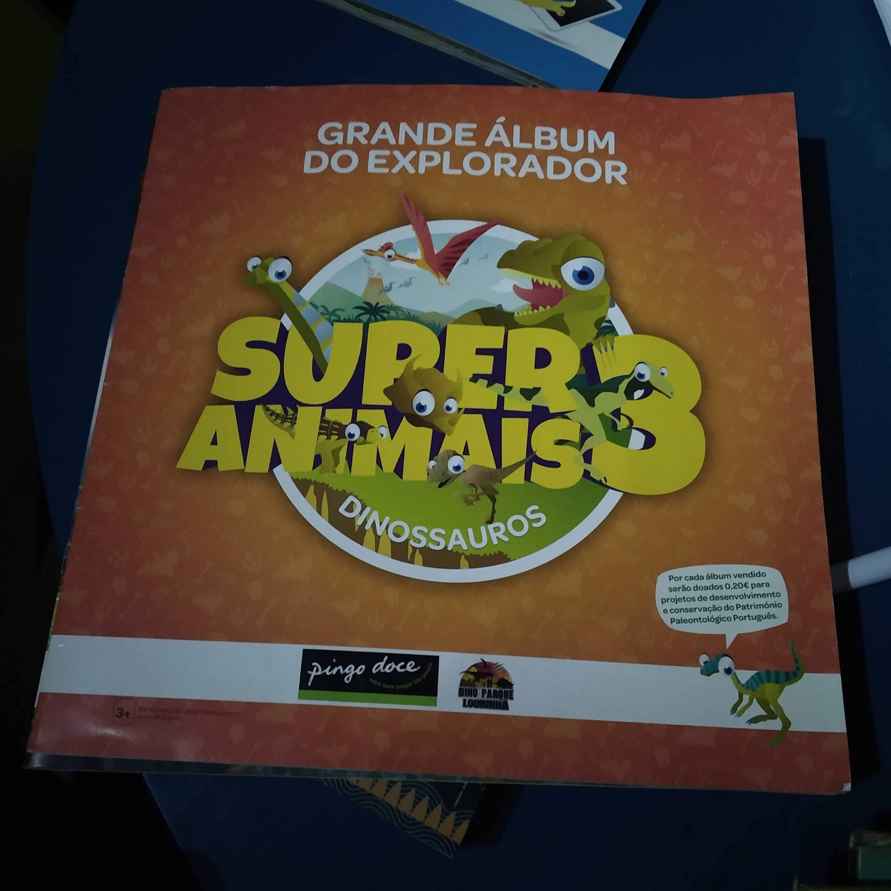 Caderneta Coleção Super Animais 1 e 2 - Pingo Doce - NOVA