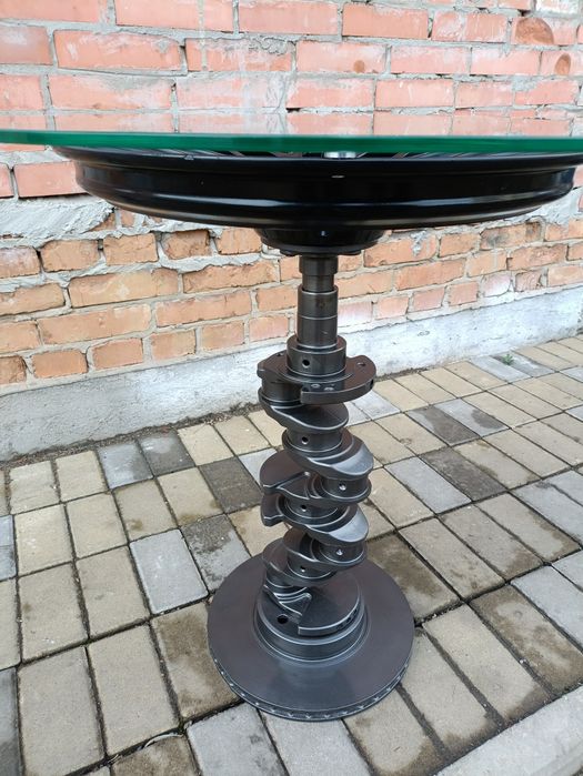 Продам журнальний столик з колінвала і диска автомобільного