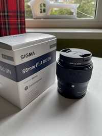 Sigma 56mm. 1.4 обьектив новий, коробка, докуметни .