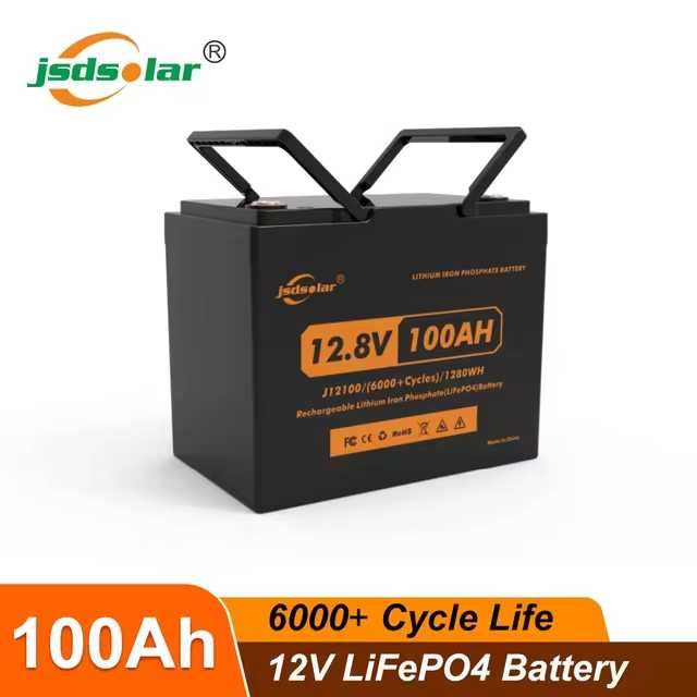 АКЦІЯ В НАЯВНОСТІ JsdSolar Новий LiFePo4 акумулятор 100Ah BMS Smart