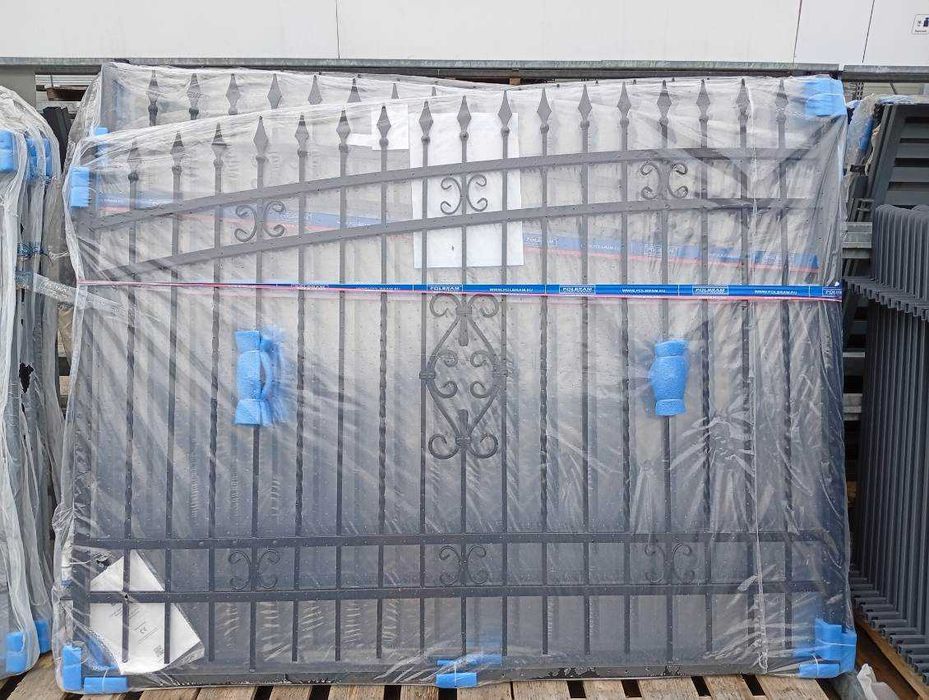 Przęsło ogrodzeniowe VERONA czarne 2x1,6m-5sztuk