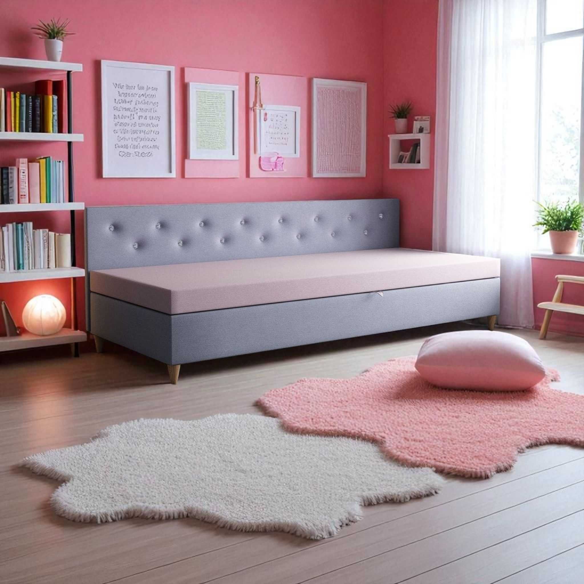 Łóżko Sofa Kanapa Tapczan jednoosobowy pojemnik DARMOWA DOSTAWA