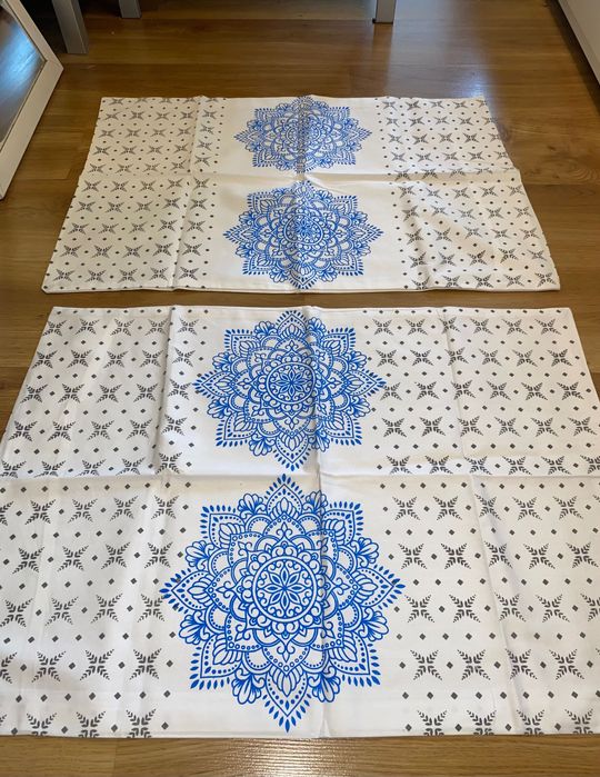Komplet pościeli Mandala bawełny, ręcznie block printed z Bangladeszu