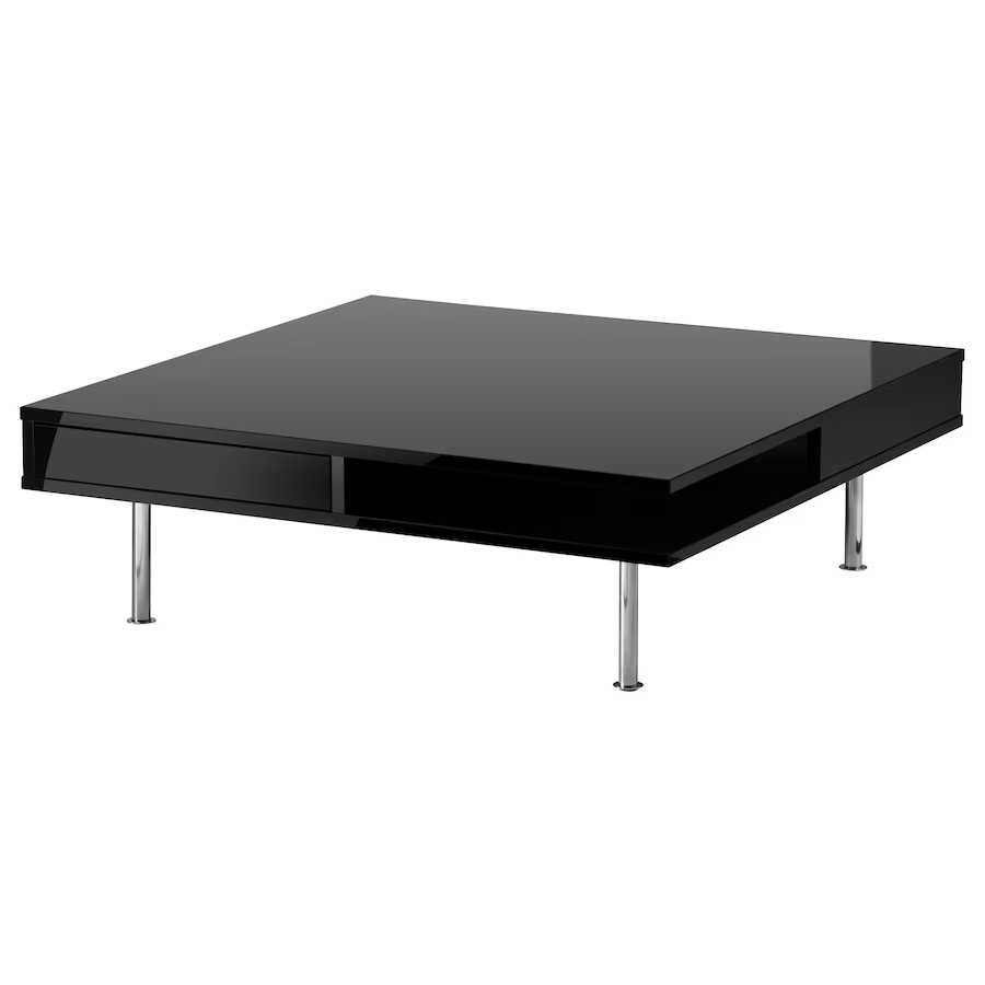 IKEA TOFTERYD Mesa de centro, preto brilhante