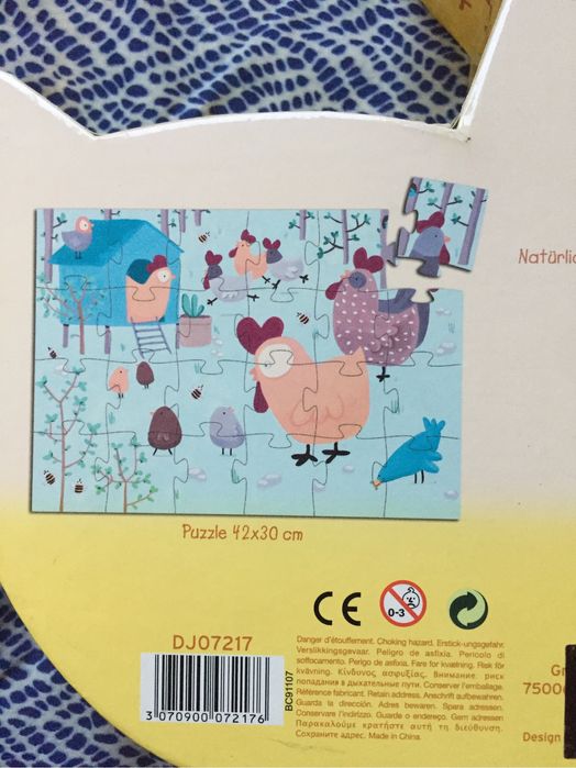 Puzzle DJECO 24 peças, + 3 anos