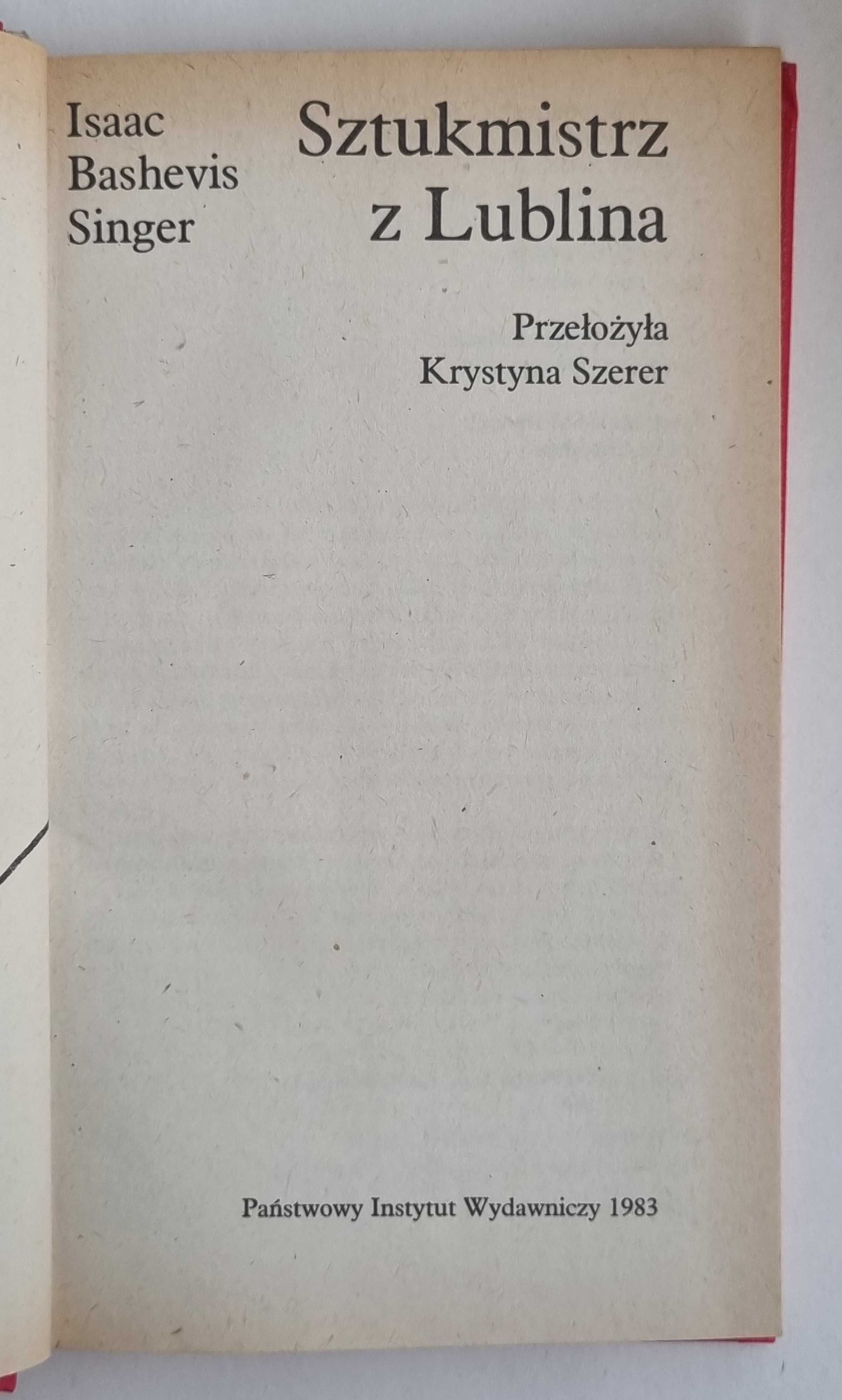 Isaac Bashevis Singer - Certyfikat Sztukmistrz z Lublina