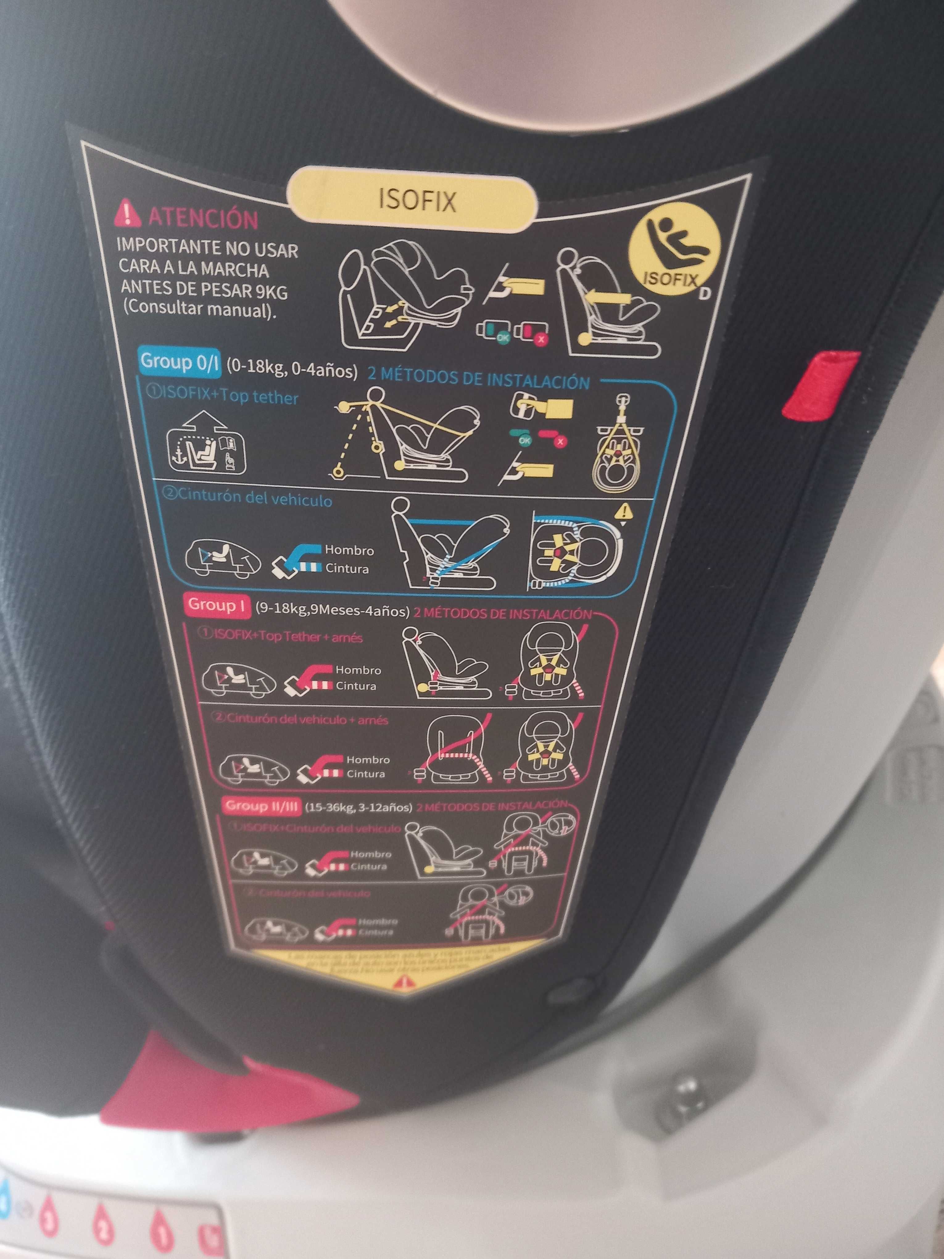 Cadeira auto isofix