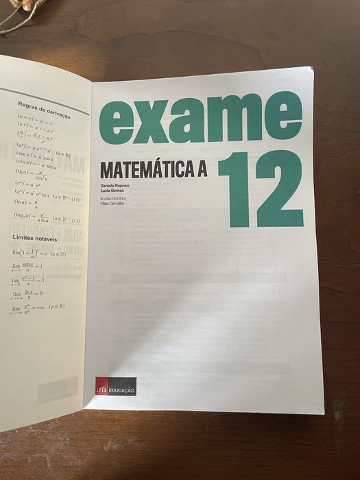 Livro Exame Matemática A 12º ano LEYA