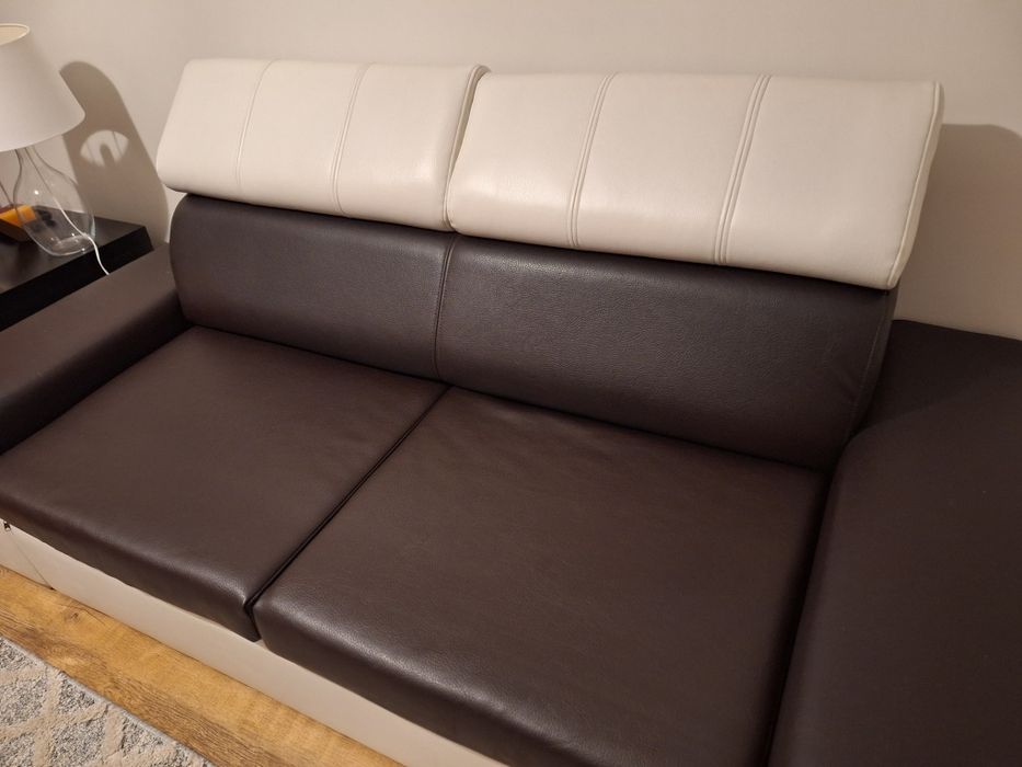 Sofa, kanapa eko skóra,funkcja spania.