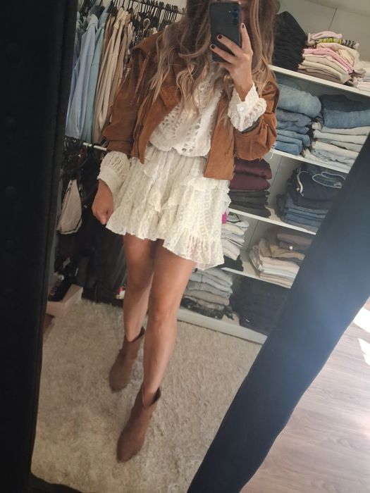 Botki vices brazowe zamszowe kowbojki 39