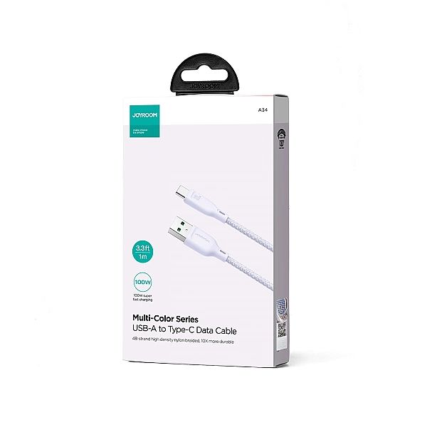 Kabel Joyroom Multi-Color Series SA34-AC6 USB-A / USB-C 100W szybki tr