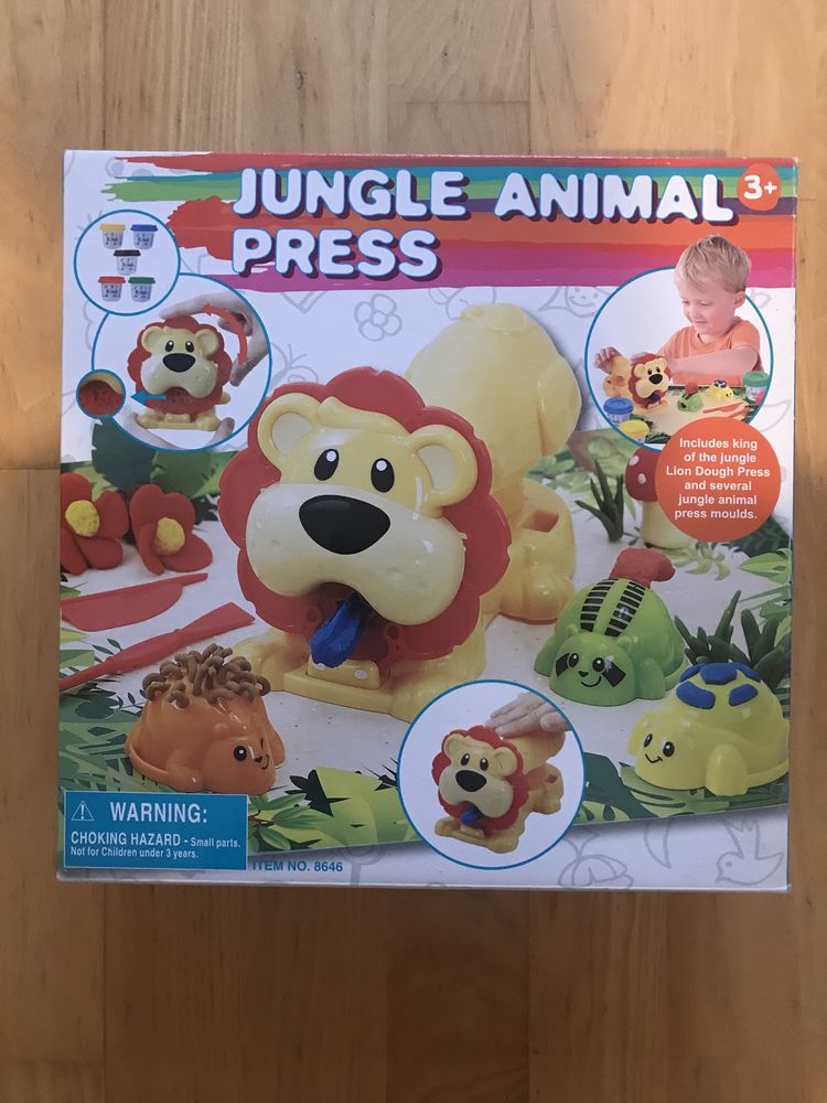 Jungle Animal Press Prasa Zwierzęta Dżungli do zabawy ciastoliną