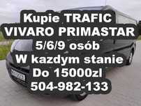 Skup Busów TRAFIC VIVARO Primastar do 15.000zl