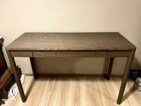Biurko IKEA TONSTAD 120x47 cm, brązowy bejcowana okleina dębowa
