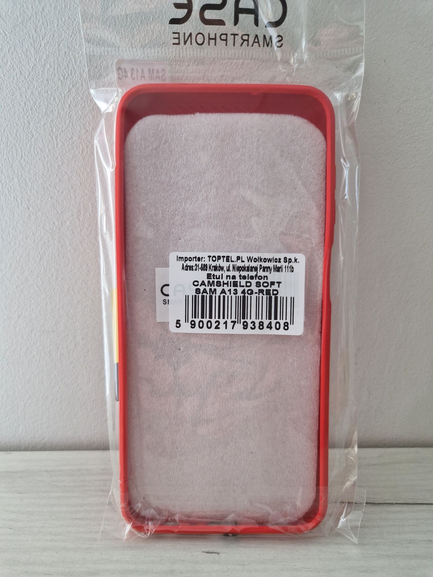 Camshield Soft do Samsung Galaxy A13 4G Czerwony