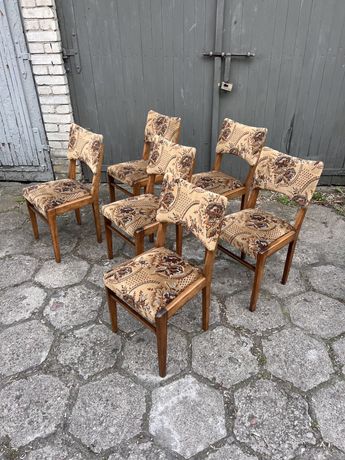 Krzesła Hałas krzesło Hałas Motylek 6 sztuk prl Vintage