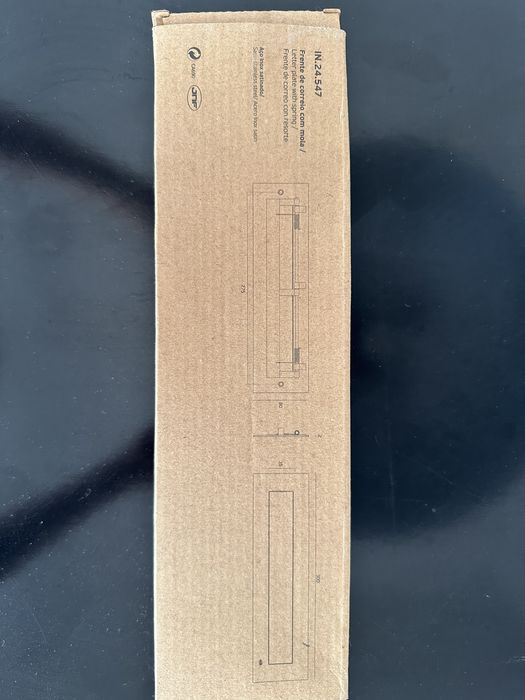 Frente correio com mola JNF escovado