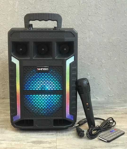 Мp3 Bluetooth колонка валіза,Kimiso QS-627з караоке, з світломузкою