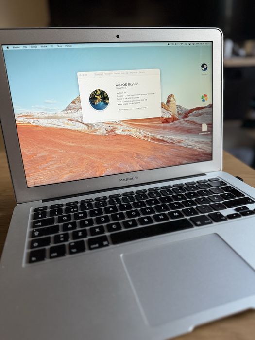 MacBook Air 13” i7 1,7 GHz • 8GB RAM • Stan BDB • Intel Core i7