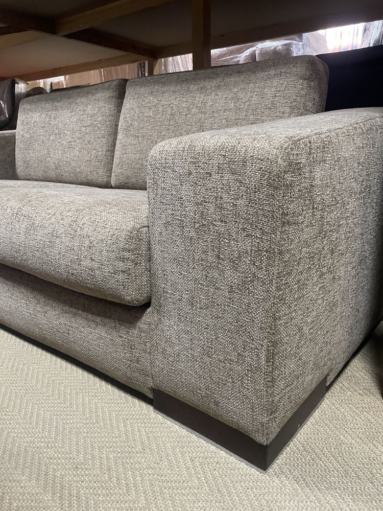 Sofa 2 lugares tecido camel