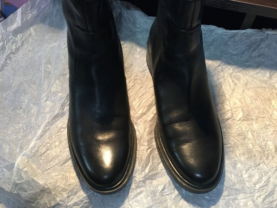 Полусапоги, ботинки, Carlo Pazolini, 39 размер, черные, кожа.