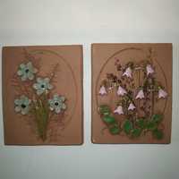 Nr.4. Jie Gantofa Sweden obrazki dwa z motywem roślinnym kwiatowym