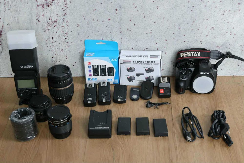 Pentax K-70 plus osprzęt