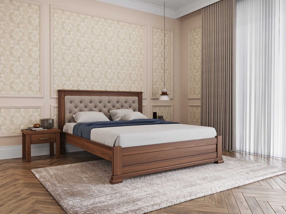 Ліжко з масиву Вільхи, Дуба та Бука 160*200 Нове