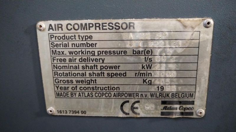 Compressor Atlas Copco GA22