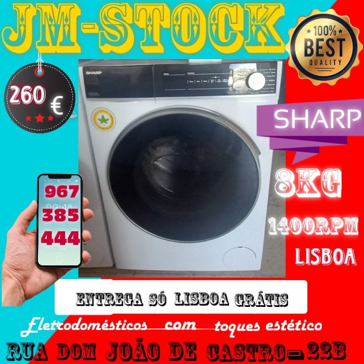 Maquina de lavar roupa 8kg 1400RPM com entrega