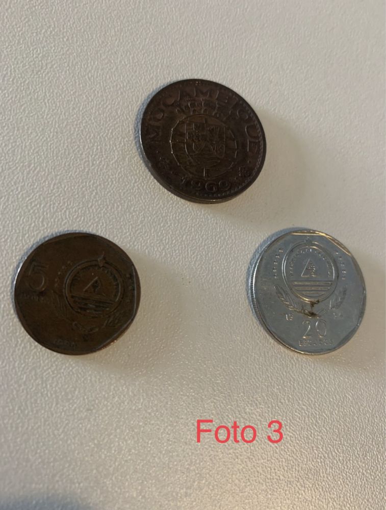 Varias moedas de valor