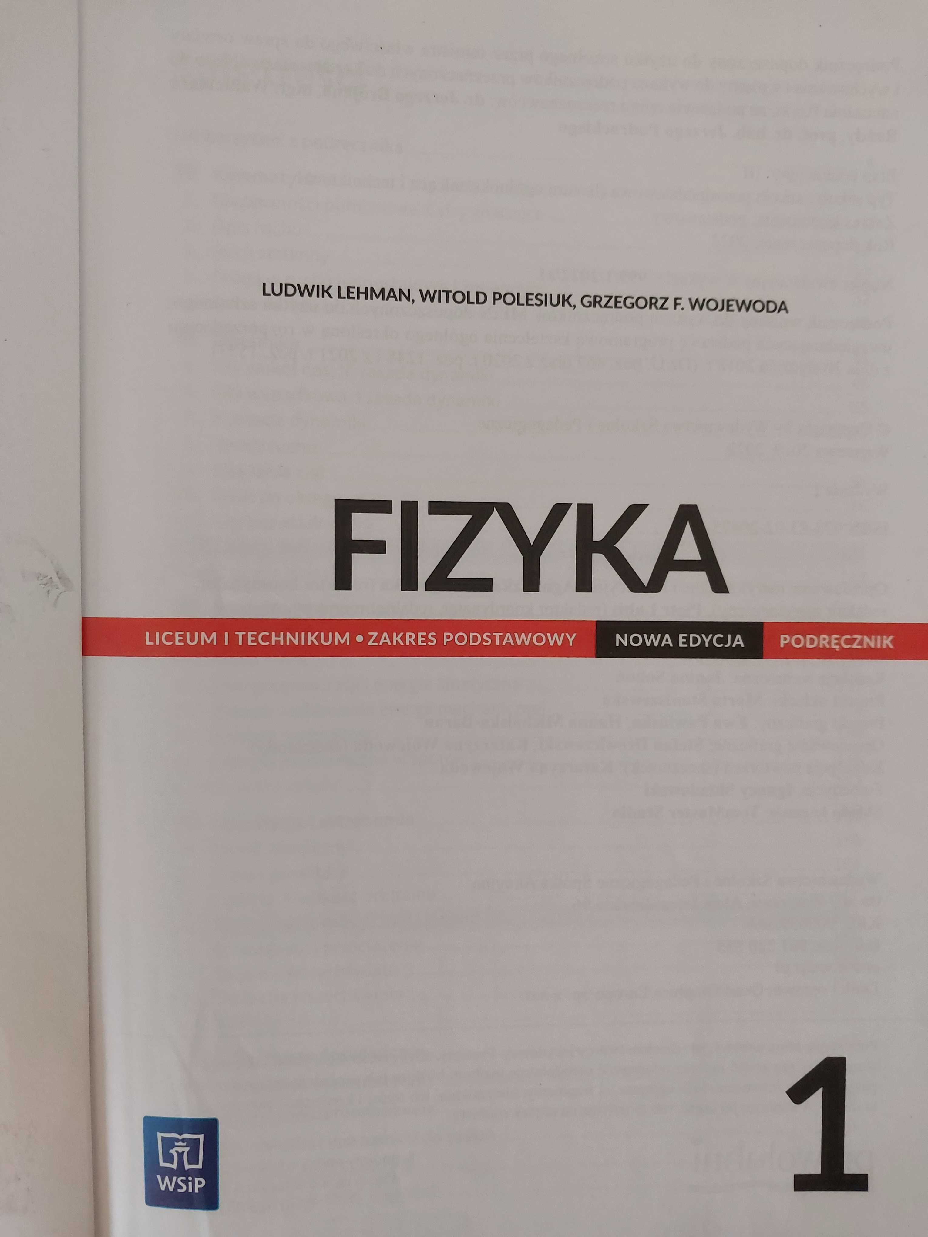 Podręcznik FIZYKA do liceum i technikum klasa 1