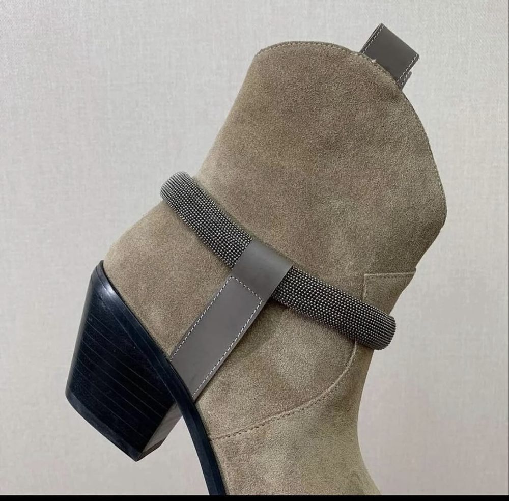 Brunello Cucinelli botki w bezu 39