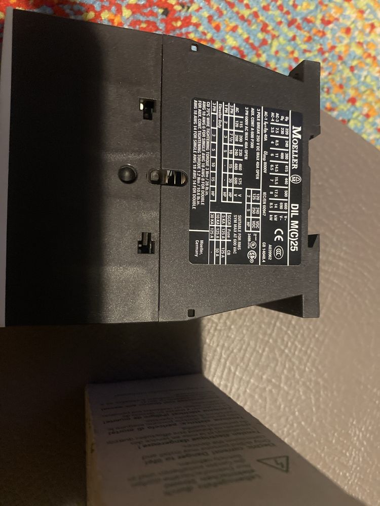 Stycznik mocy 25A 3P 110V 50hz 120v 60hz