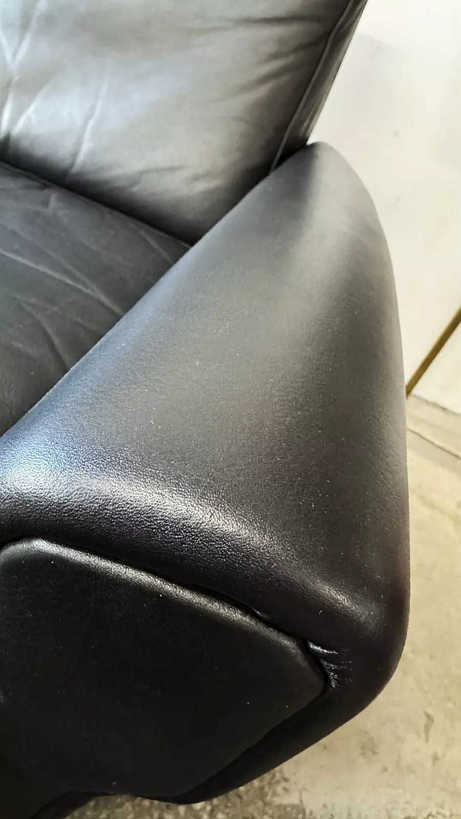 Sofa skórzana 3 os., Dania lata 60/70, vntg, mid-c modern