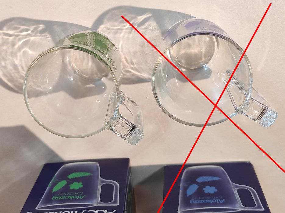 Горнятко скляне з деколлю (чашка,кружка),нове в упаковці, ОАЕ