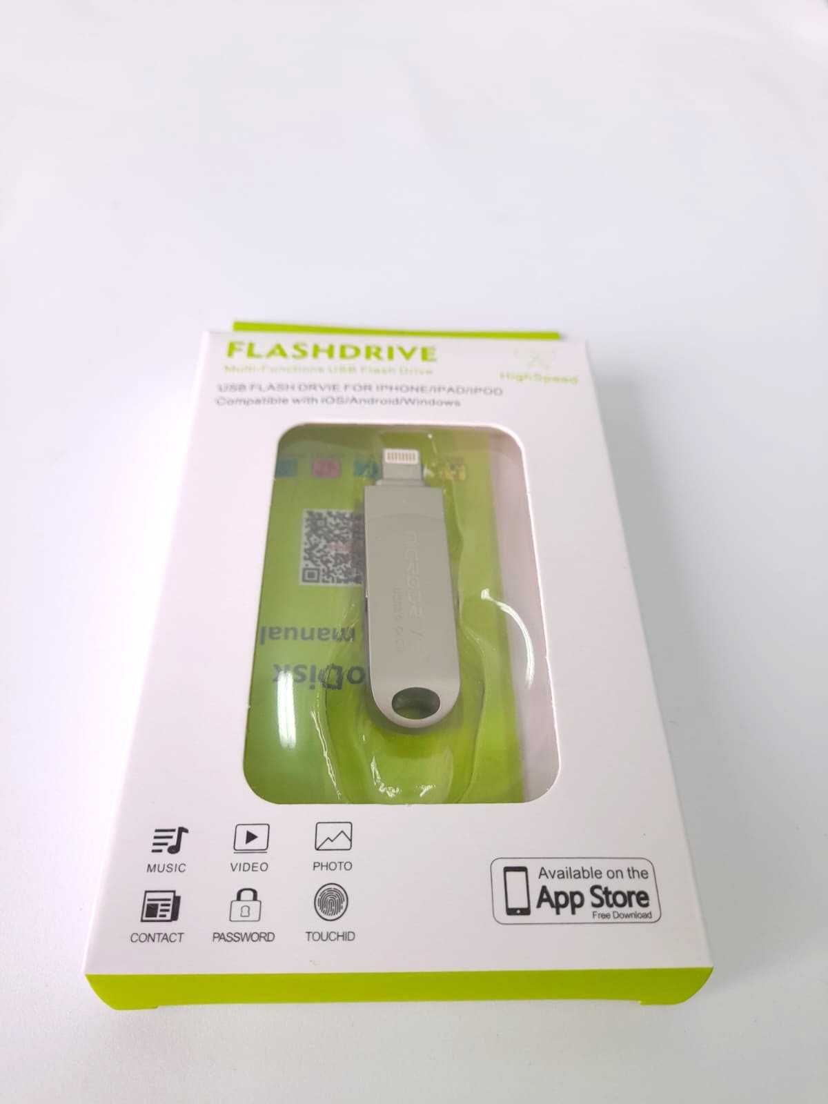 Pen Drive 64GB USB 3.0 e Iphone - Nova