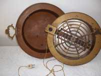 Braseira eléctrica de cobre, antiga